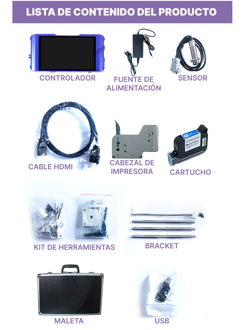 CONTENIDO DE PRODUCTO DE IMPRESORA ARK